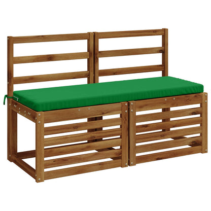 vidaXL 2-Piece Bench Cushions SOEST 2 pcs 100% Polyester Green
