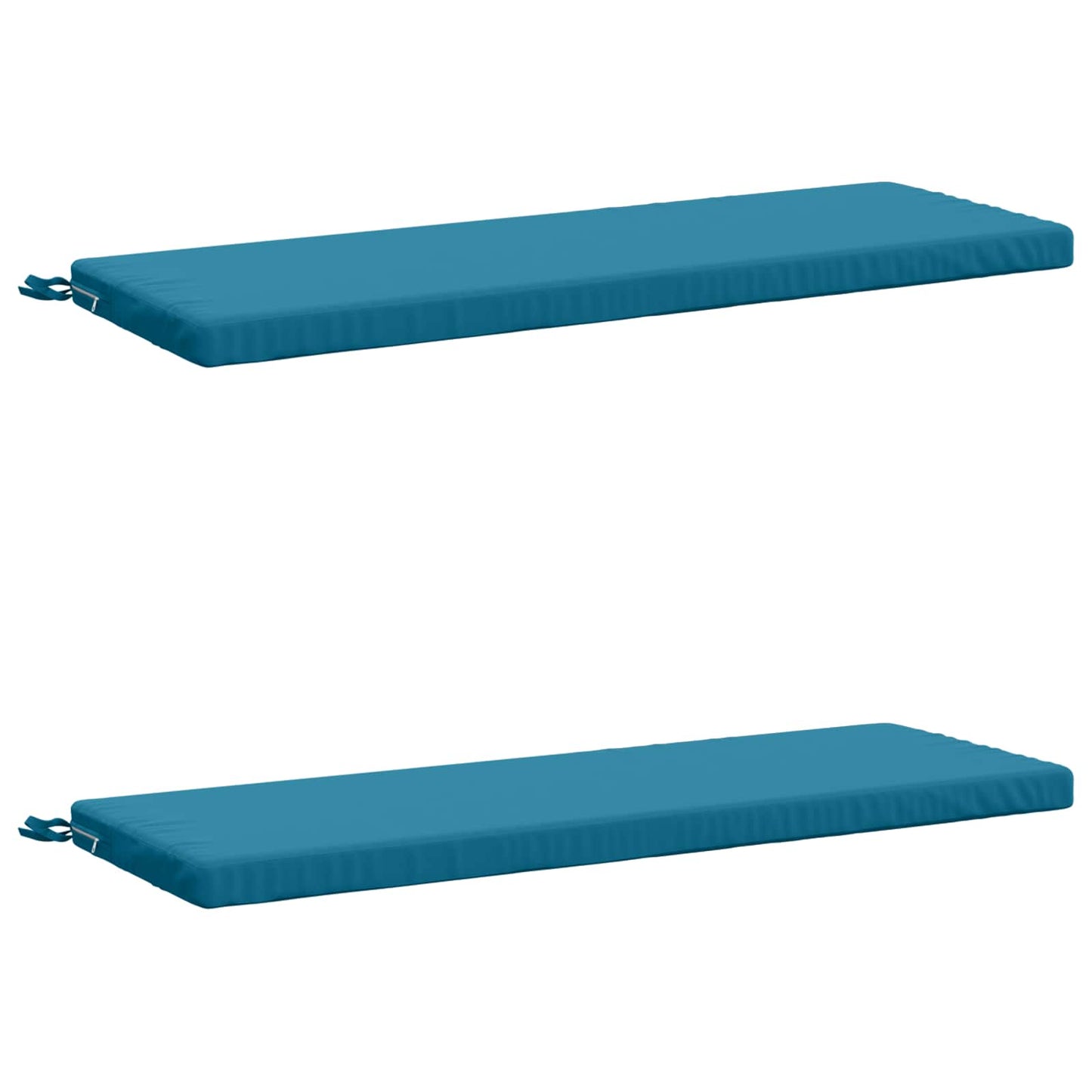 vidaXL 2-Piece Bench Cushions SOEST 2 pcs 100% Polyester Light Blue
