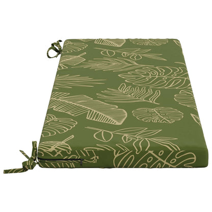 vidaXL Bench Cushion SOEST 100% Polyester Leaf Design 110 x 40 x 5 cm