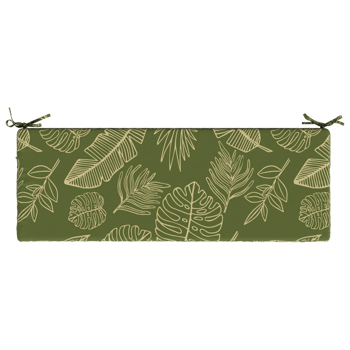 vidaXL 2-Piece Bench Cushions SOEST 2 pcs 100% Polyester Leaf Design