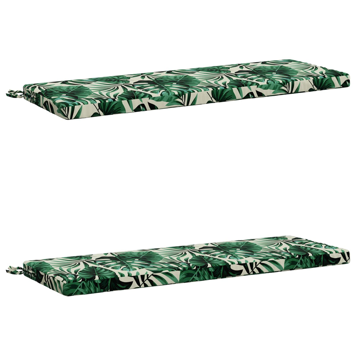 vidaXL 2-Piece Bench Cushions SOEST 2 pcs 100% Polyester Leaf Pattern
