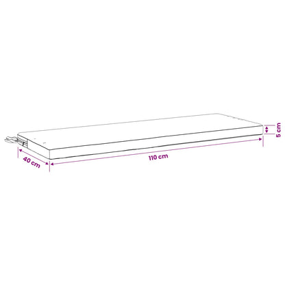 vidaXL 2-Piece Bench Cushions SOEST 2 pcs 100% Polyester Pink