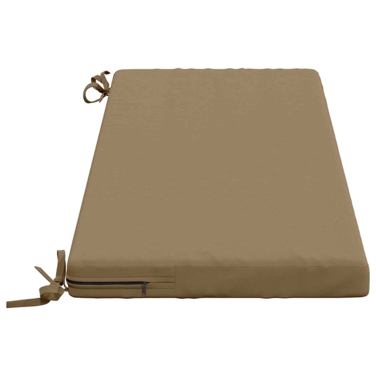vidaXL 2-Piece Bench Cushions SOEST 2 pcs 100% Polyester Taupe