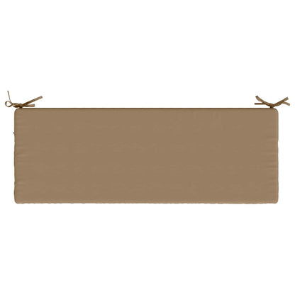 vidaXL 2-Piece Bench Cushions SOEST 2 pcs 100% Polyester Taupe