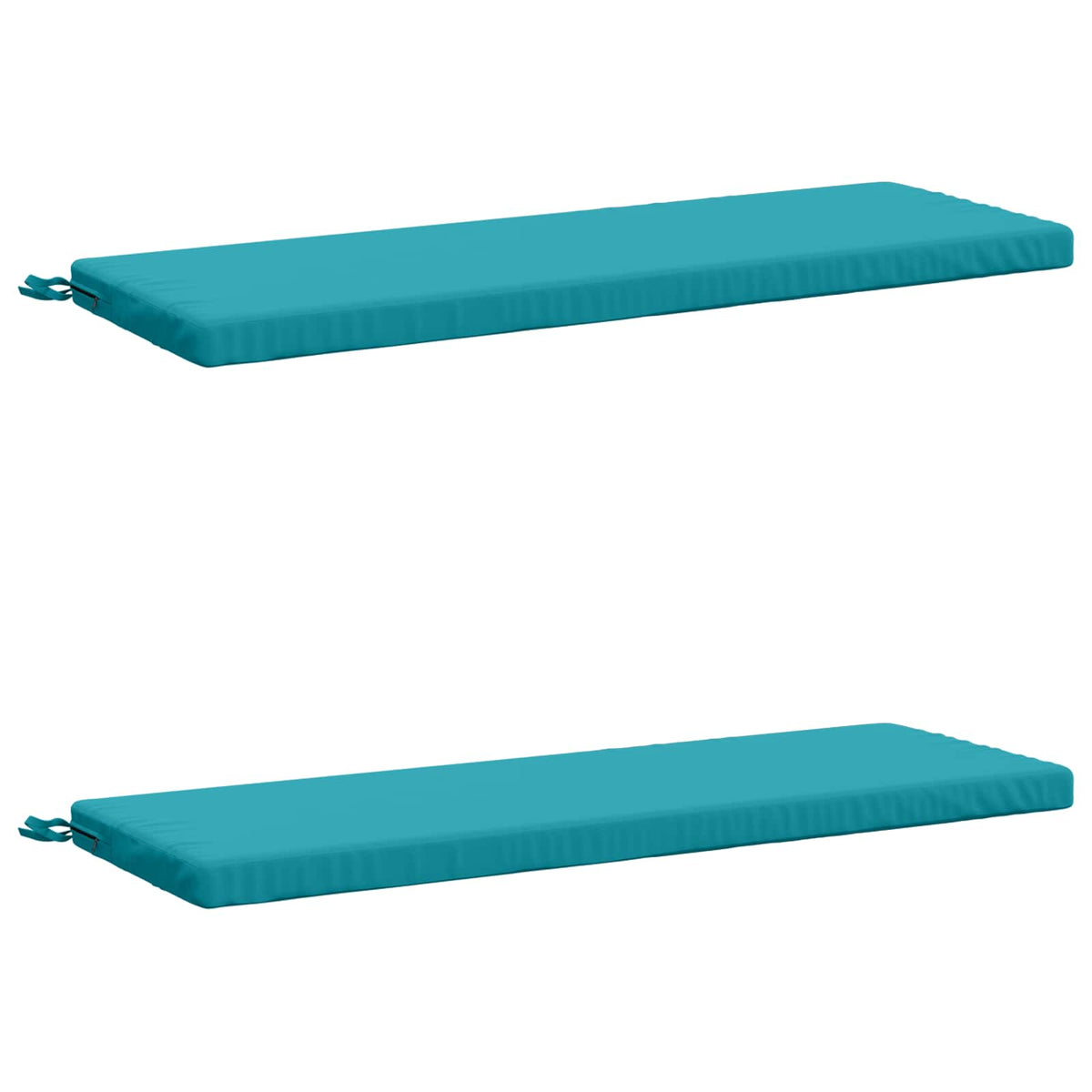 vidaXL Bench Cushions SOEST 2 pcs 100% Polyester Turquoise