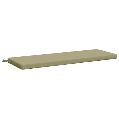 vidaXL Bench Cushion SOEST 100% Polyester Light Green 120 x 40 x 5 cm
