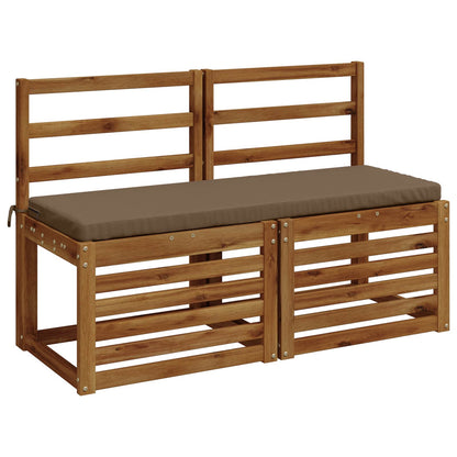 vidaXL Bench Cushion SOEST 100% Polyester Taupe 120 x 40 x 5 cm
