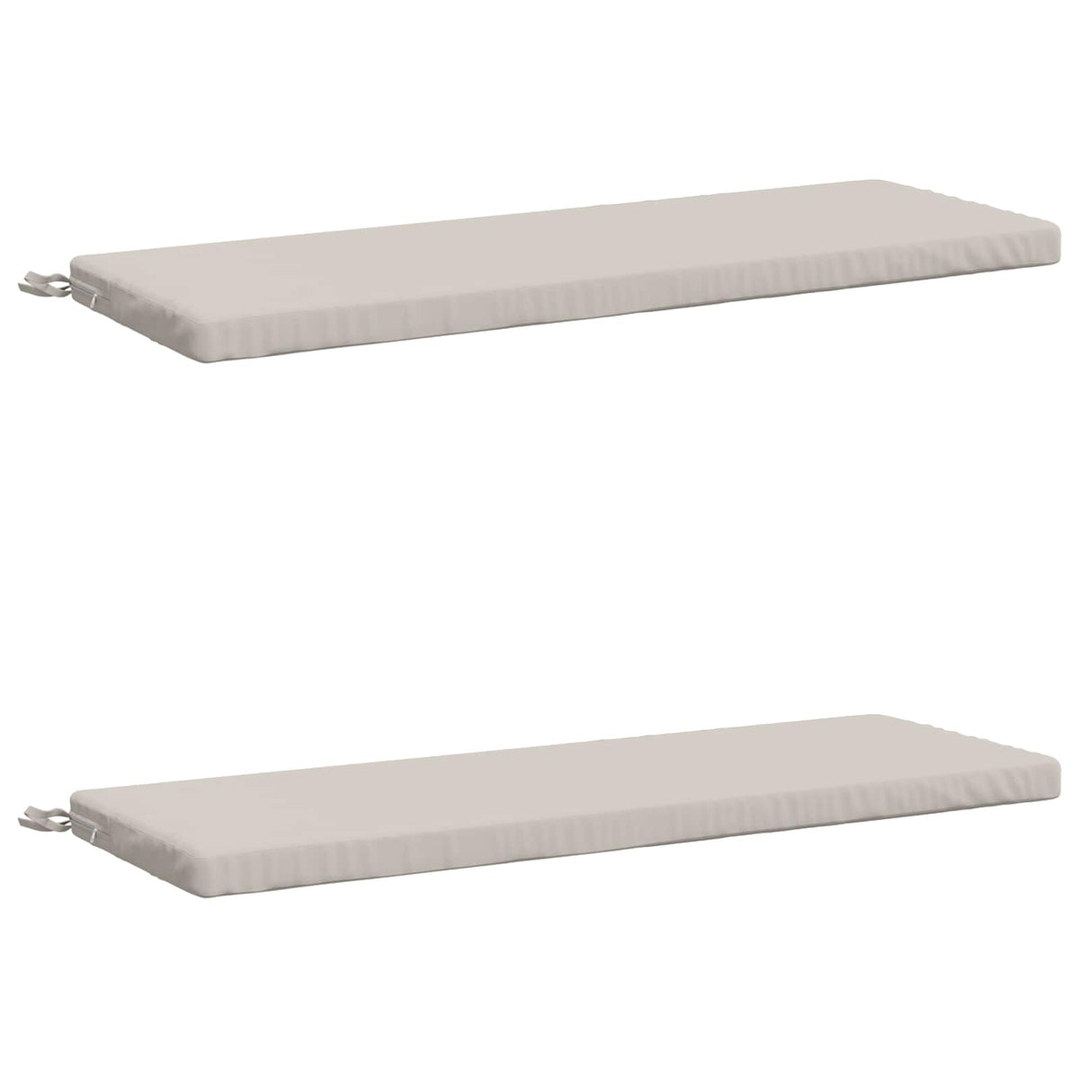 vidaXL 2-Piece Bench Cushions SOEST 2 pcs 100% Polyester White