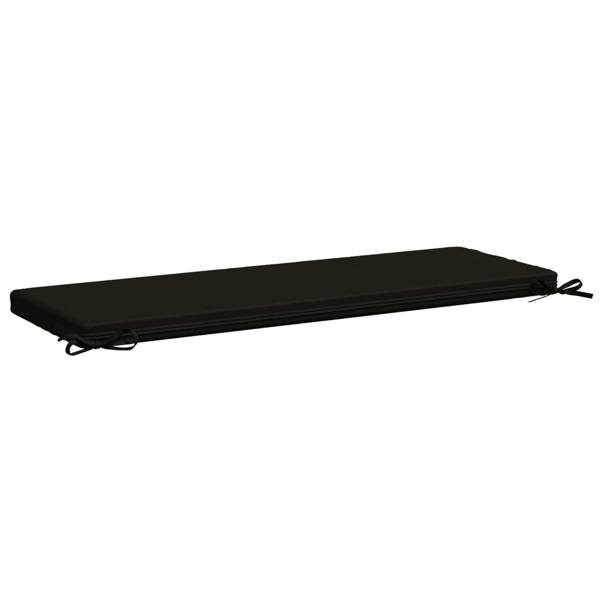 vidaXL Bench Cushion SOEST 100% Polyester Black 120 x 40 x 5 cm