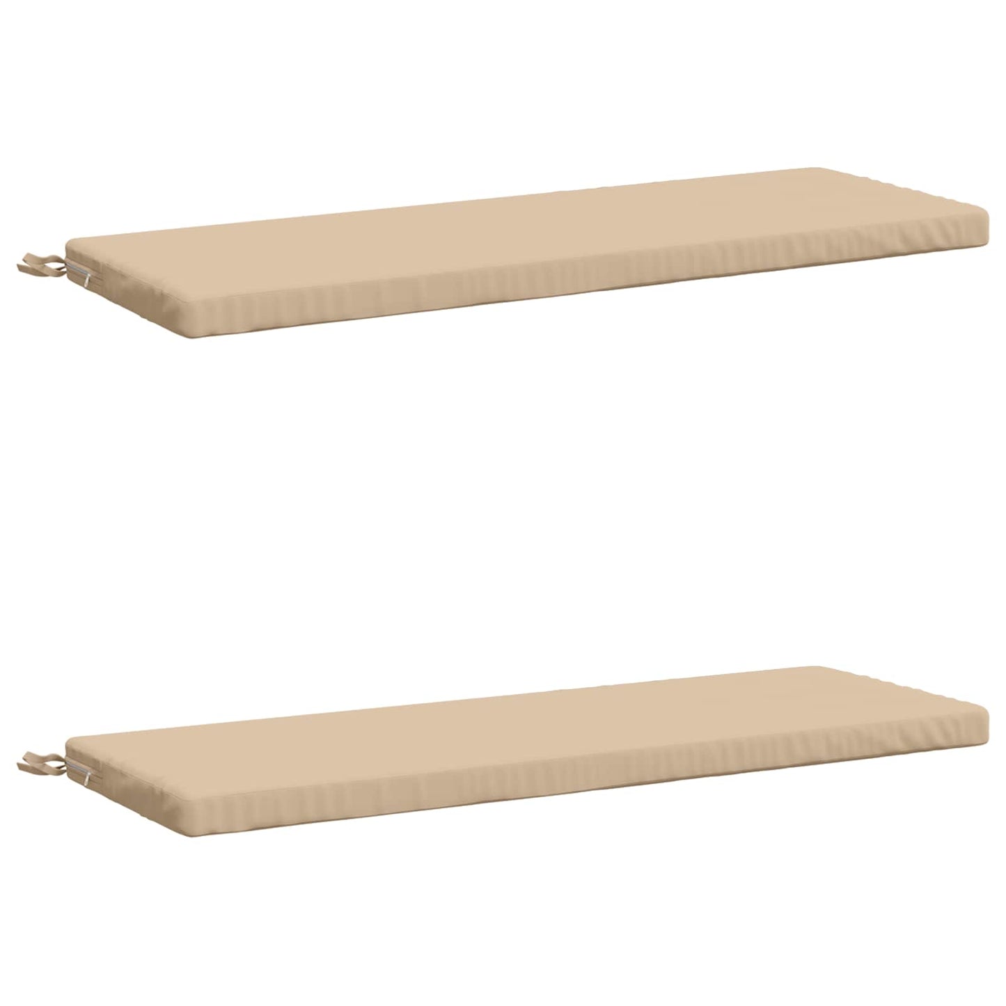 vidaXL 2-Piece Bench Cushions SOEST 2 pcs 100% Polyester Cream