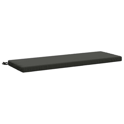 vidaXL Bench Cushion SOEST 100% Polyester Anthracite 120 x 40 x 5 cm