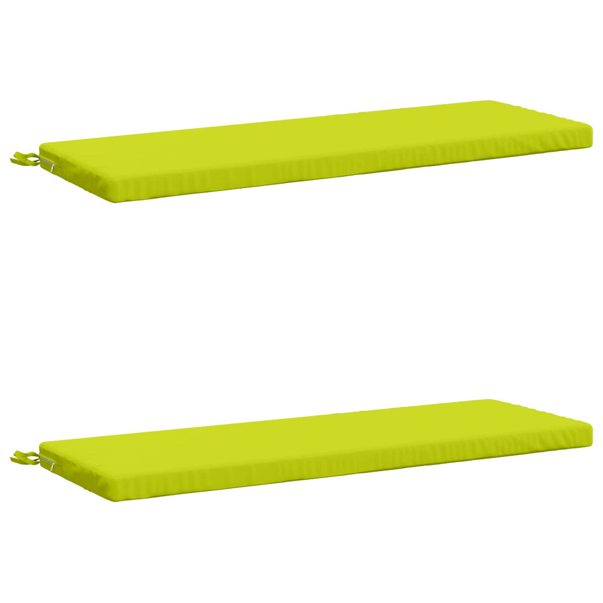 vidaXL 2-Piece Bench Cushions SOEST 2 pcs 100% Polyester Bright Green
