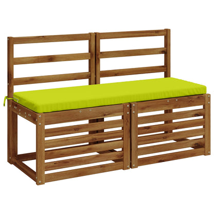 vidaXL 2-Piece Bench Cushions SOEST 2 pcs 100% Polyester Bright Green