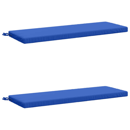 vidaXL 2-Piece Bench Cushions SOEST 2 pcs 100% Polyester Royal Blue