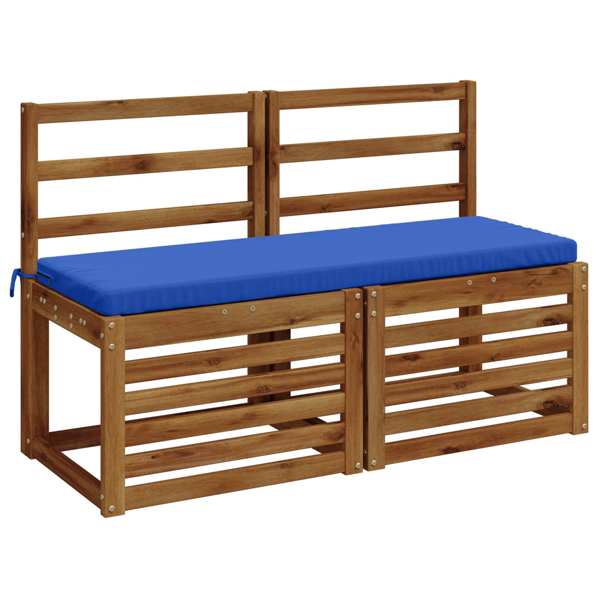 vidaXL 2-Piece Bench Cushions SOEST 2 pcs 100% Polyester Royal Blue