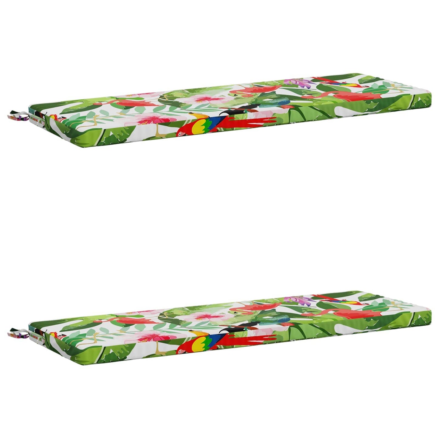 vidaXL 2-Piece Bench Cushions SOEST 2 pcs 100% Polyester Multicolour