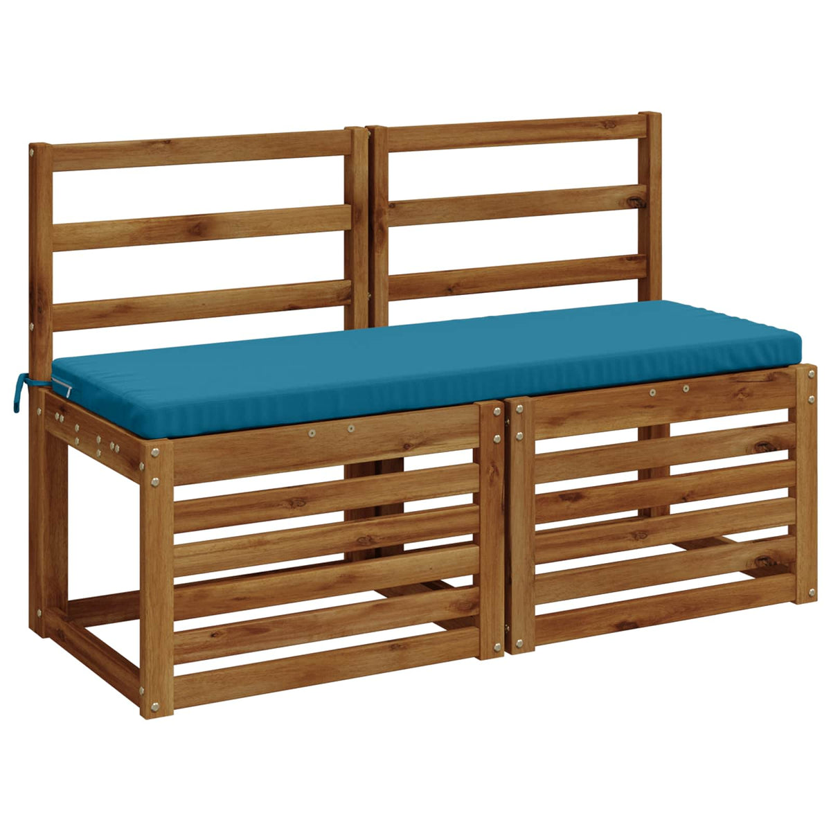 vidaXL Bench Cushion SOEST 100% Polyester Light Blue 120 x 40 x 5 cm