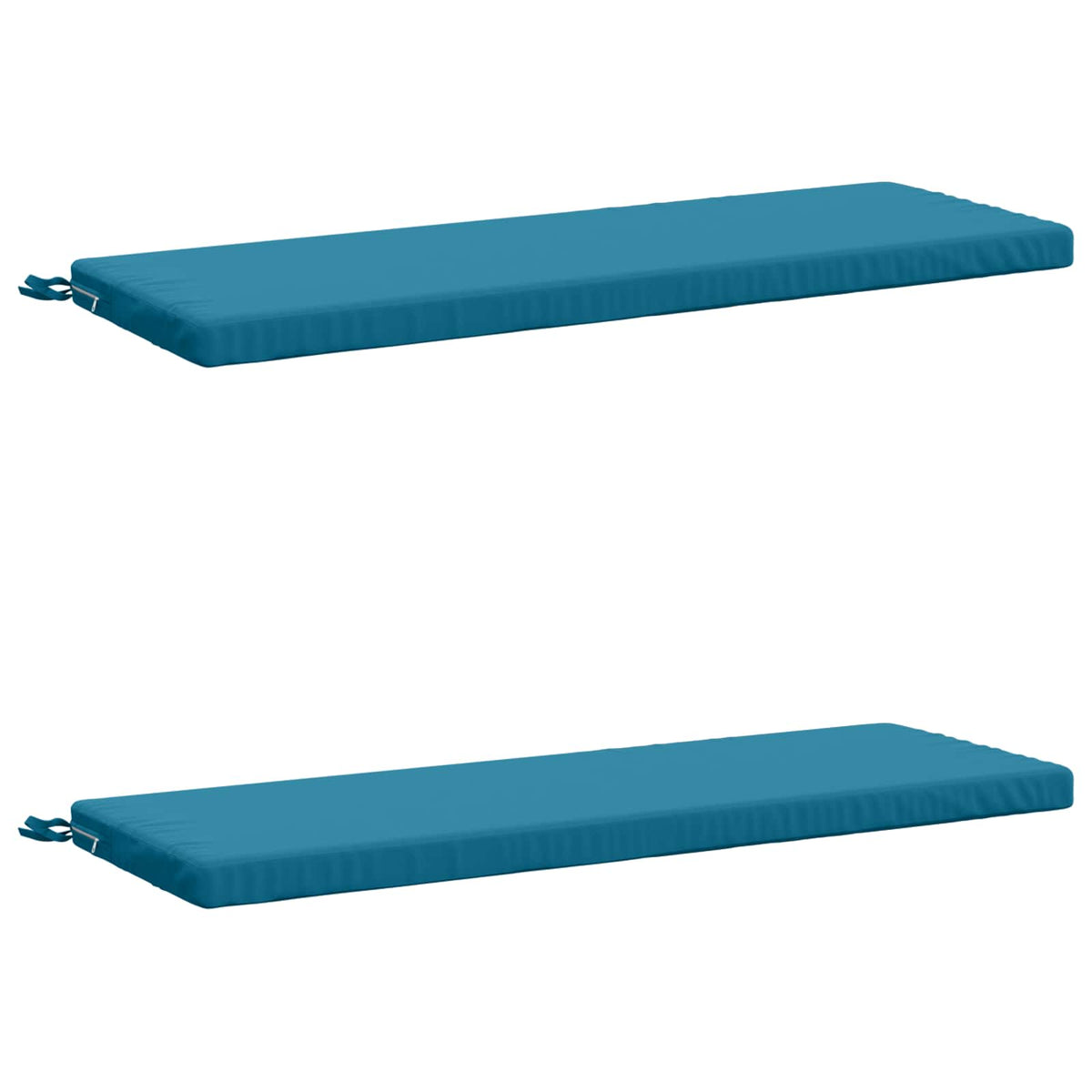 vidaXL 2-Piece Bench Cushions SOEST 2 pcs 100% Polyester Light Blue