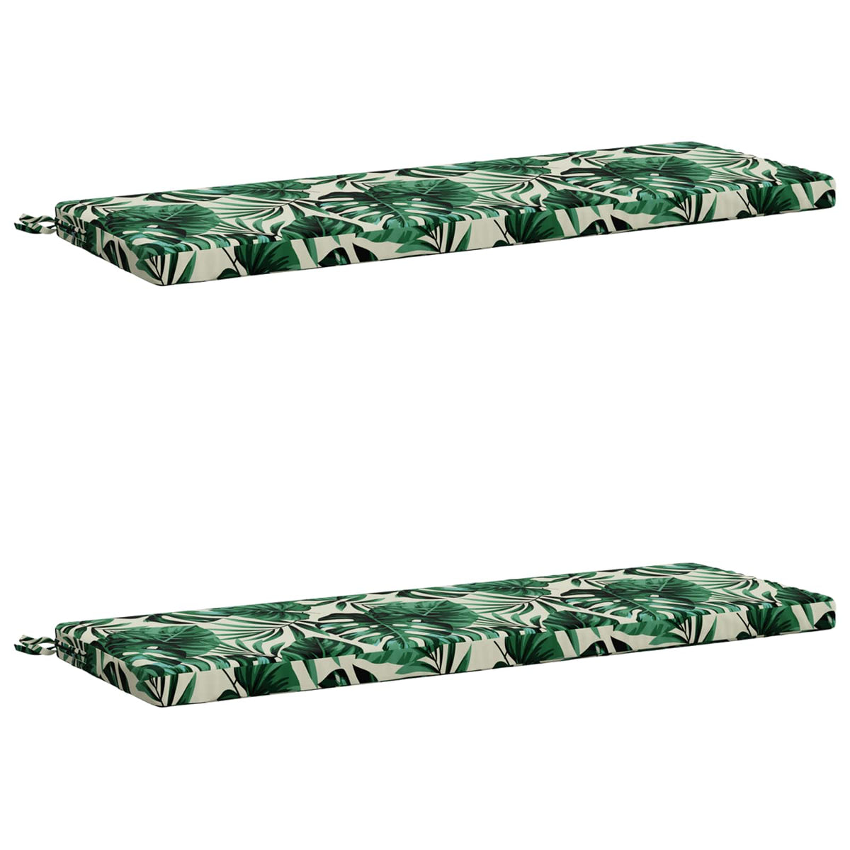vidaXL 2-Piece Bench Cushions SOEST 2 pcs 100% Polyester Leaf Pattern