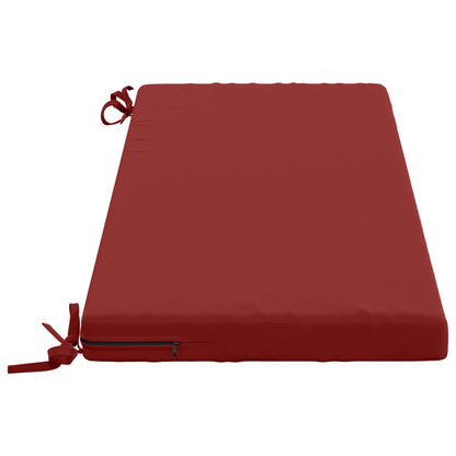 vidaXL 2-Piece Bench Cushions SOEST 2 pcs 100% Polyester Wine Red