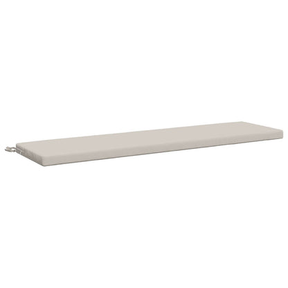 vidaXL Bench Cushion SOEST 100% Polyester White 140 x 40 x 5 cm