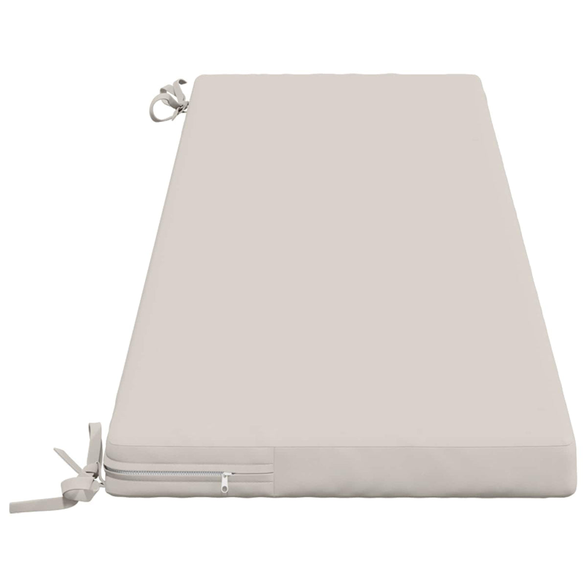 vidaXL Bench Cushion SOEST 100% Polyester White 140 x 40 x 5 cm
