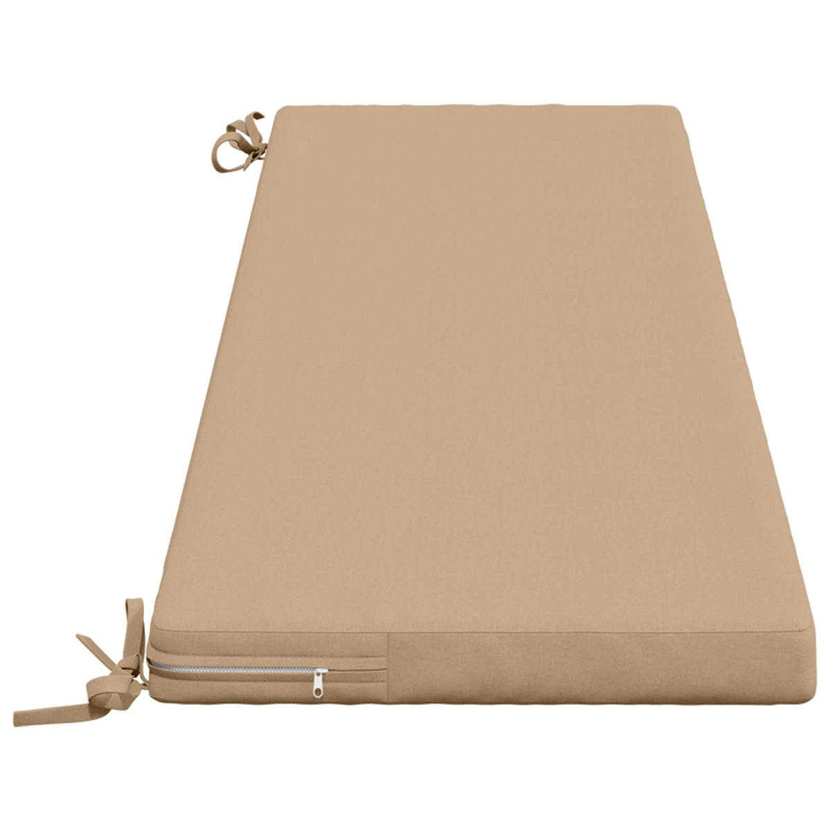 vidaXL Bench Cushion SOEST 100% Polyester Sand 140 x 40 x 5 cm