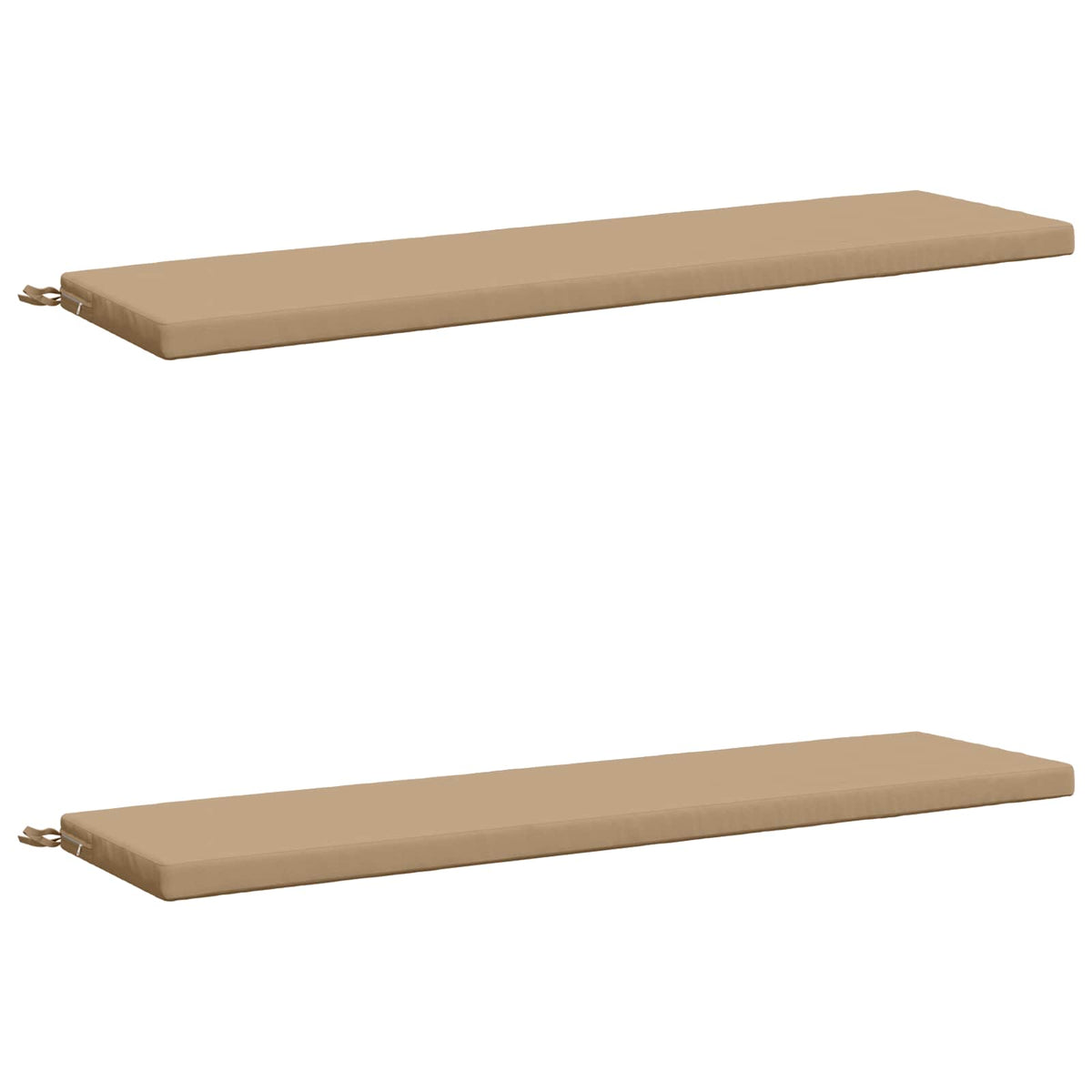 vidaXL 2-Piece Bench Cushions SOEST 2 pcs 100% Polyester Sand