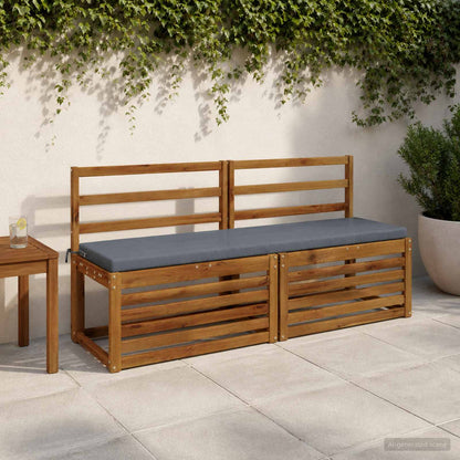 vidaXL Bench Cushion SOEST 100% Polyester Blue 160 x 40 x 5 cm