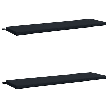vidaXL 2-Piece Bench Cushions SOEST 2 pcs 100% Polyester Dark Blue