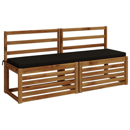 vidaXL Bench Cushion SOEST 100% Polyester Black 140 x 40 x 5 cm