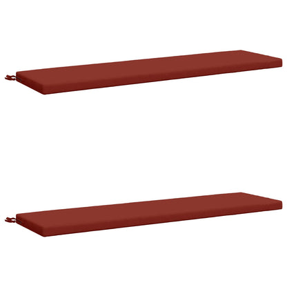 vidaXL 2-Piece Bench Cushions SOEST 2 pcs 100% Polyester Red