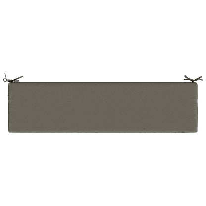 vidaXL Bench Cushion SOEST 100% Polyester Grey 140 x 40 x 5 cm