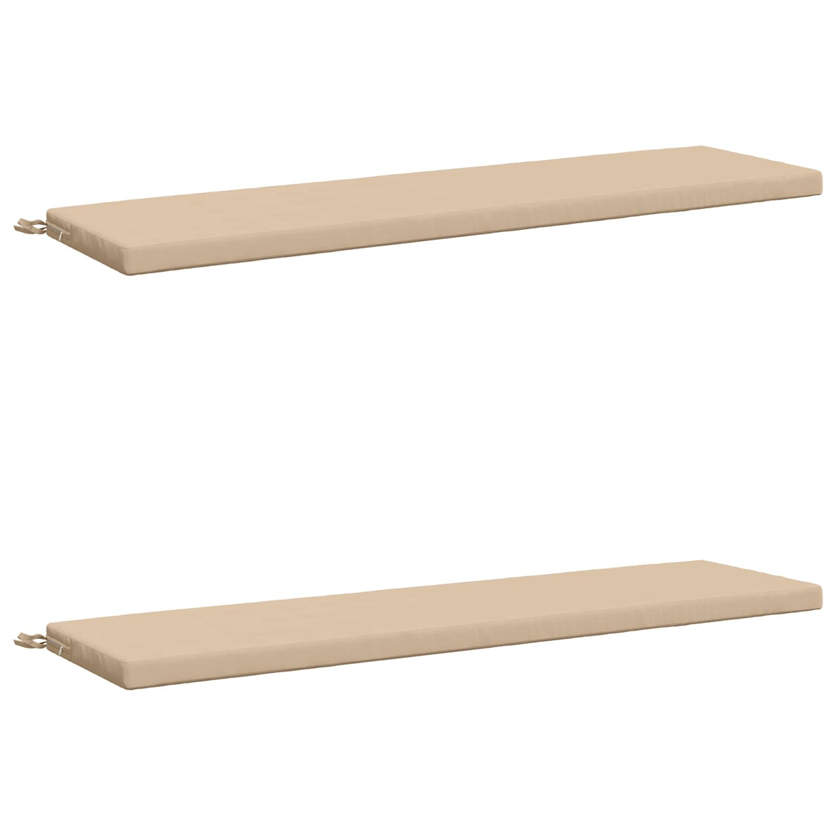 vidaXL 2-Piece Bench Cushions SOEST 2 pcs 100% Polyester Cream