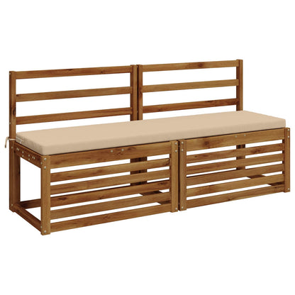vidaXL 2-Piece Bench Cushions SOEST 2 pcs 100% Polyester Cream