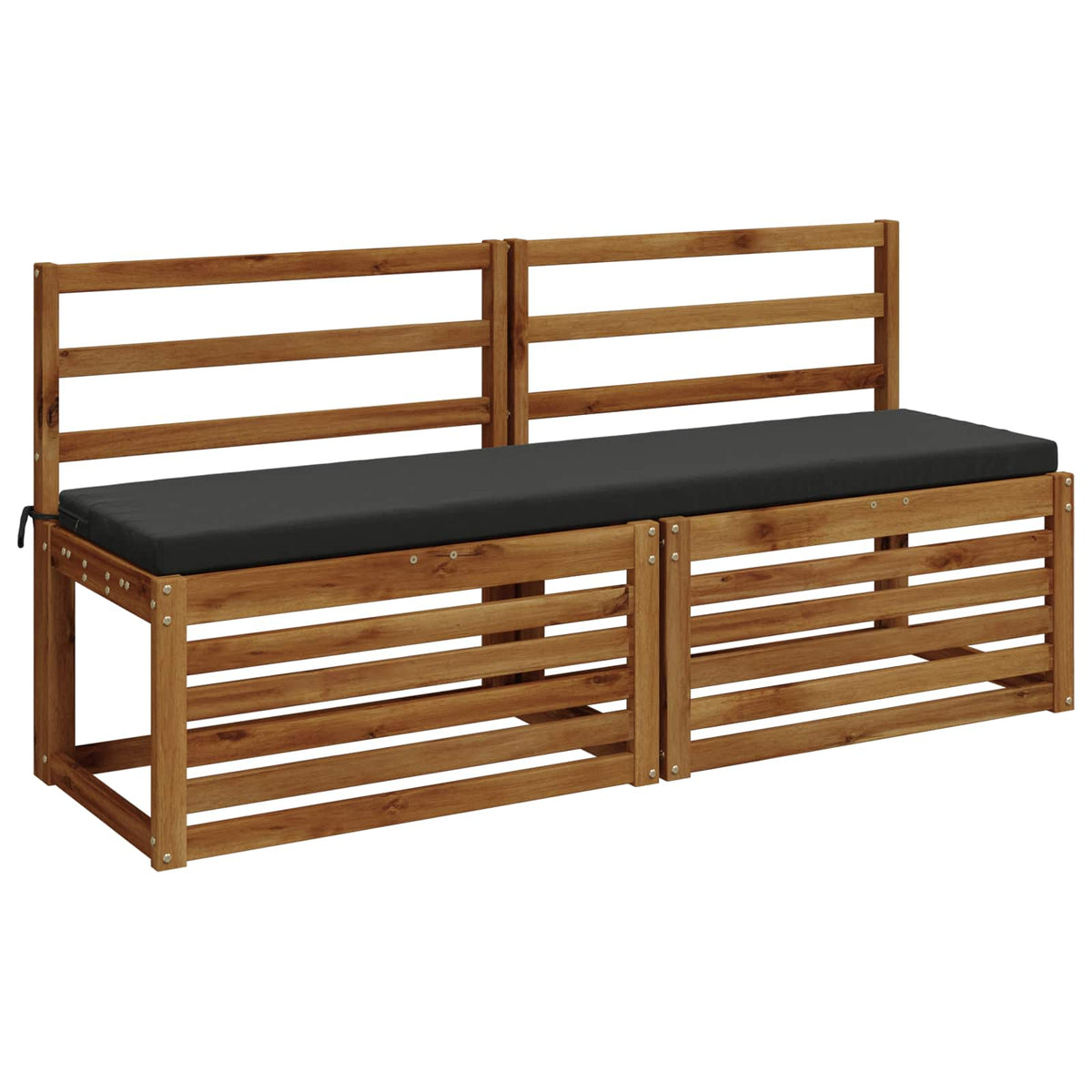 vidaXL Bench Cushion SOEST 100% Polyester Anthracite 140 x 40 x 5 cm