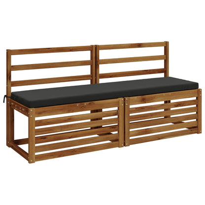 vidaXL Bench Cushion SOEST 100% Polyester Anthracite 140 x 40 x 5 cm