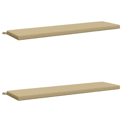 vidaXL 2-Piece Bench Cushions SOEST 2 pcs 100% Polyester Beige