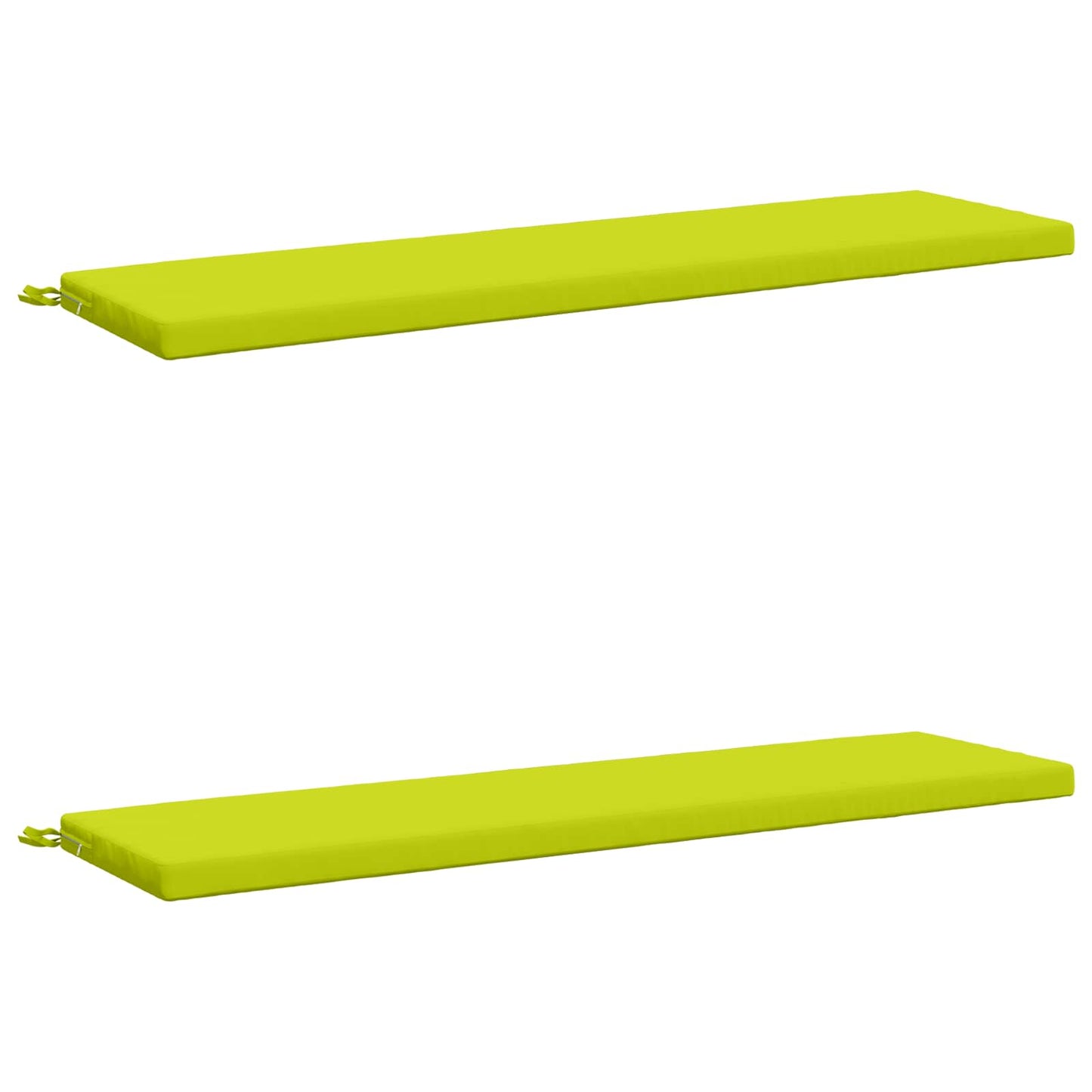 vidaXL 2-Piece Bench Cushions SOEST 2 pcs 100% Polyester Bright Green