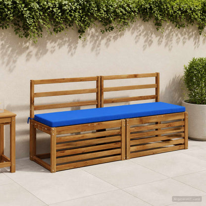 vidaXL Bench Cushion SOEST 100% Polyester Royal Blue 140 x 40 x 5 cm