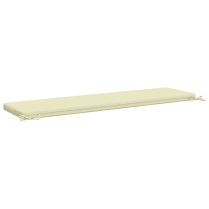 vidaXL Bench Cushion SOEST 100% Polyester Cream 140 x 40 x 5 cm