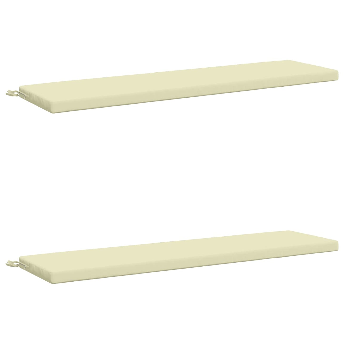 vidaXL 2-Piece Bench Cushions SOEST 2 pcs 100% Polyester Cream