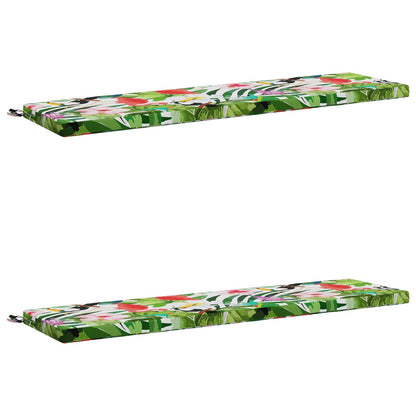 vidaXL 2-Piece Bench Cushions SOEST 2 pcs 100% Polyester Multicolour
