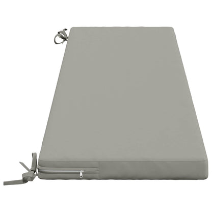 vidaXL Bench Cushion SOEST 100% Polyester Grey 140 x 40 x 5 cm