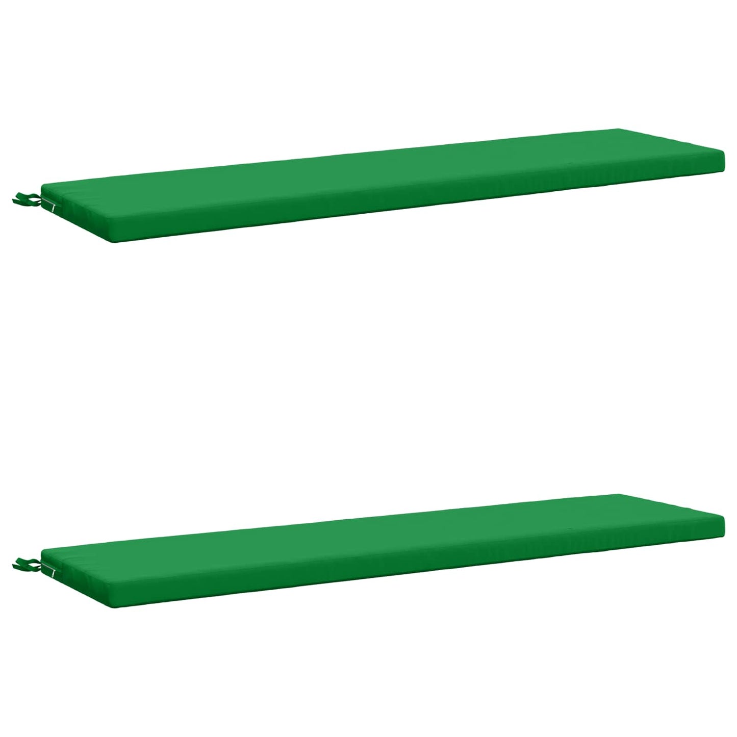 vidaXL 2-Piece Bench Cushions SOEST 2 pcs 100% Polyester Green