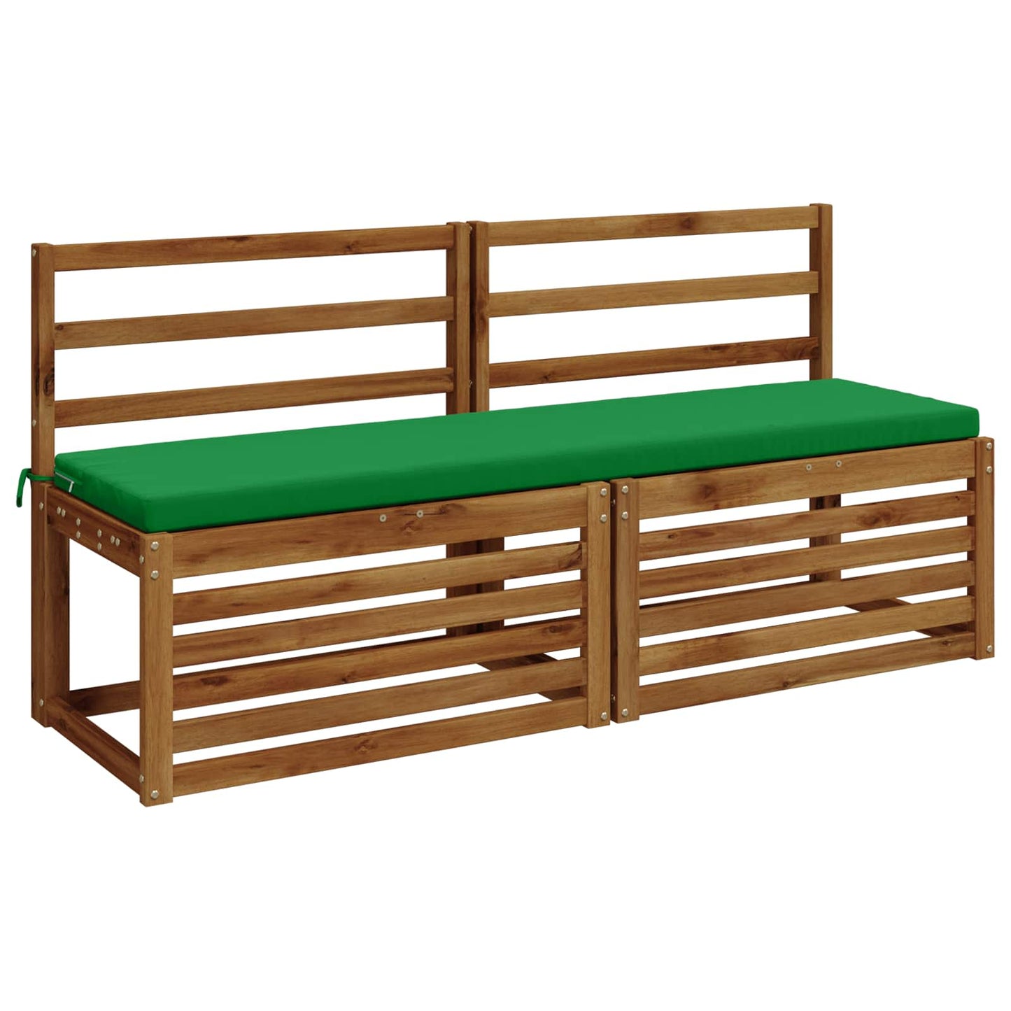 vidaXL 2-Piece Bench Cushions SOEST 2 pcs 100% Polyester Green