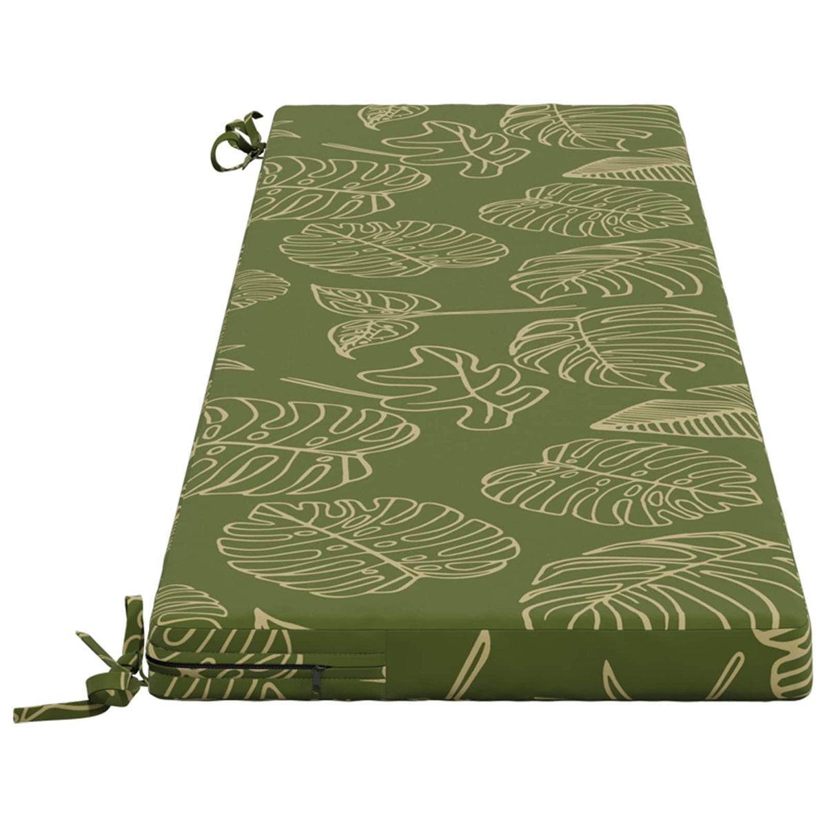 vidaXL 2-Piece Bench Cushions SOEST 2 pcs 100% Polyester Leaf Design