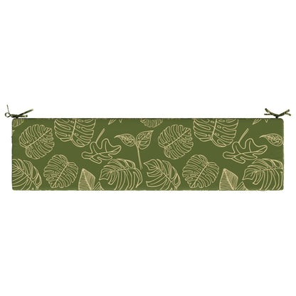 vidaXL 2-Piece Bench Cushions SOEST 2 pcs 100% Polyester Leaf Design