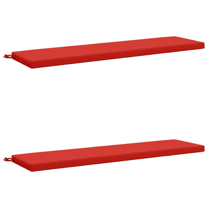 vidaXL 2-Piece Bench Cushions SOEST 2 pcs 100% Polyester Red