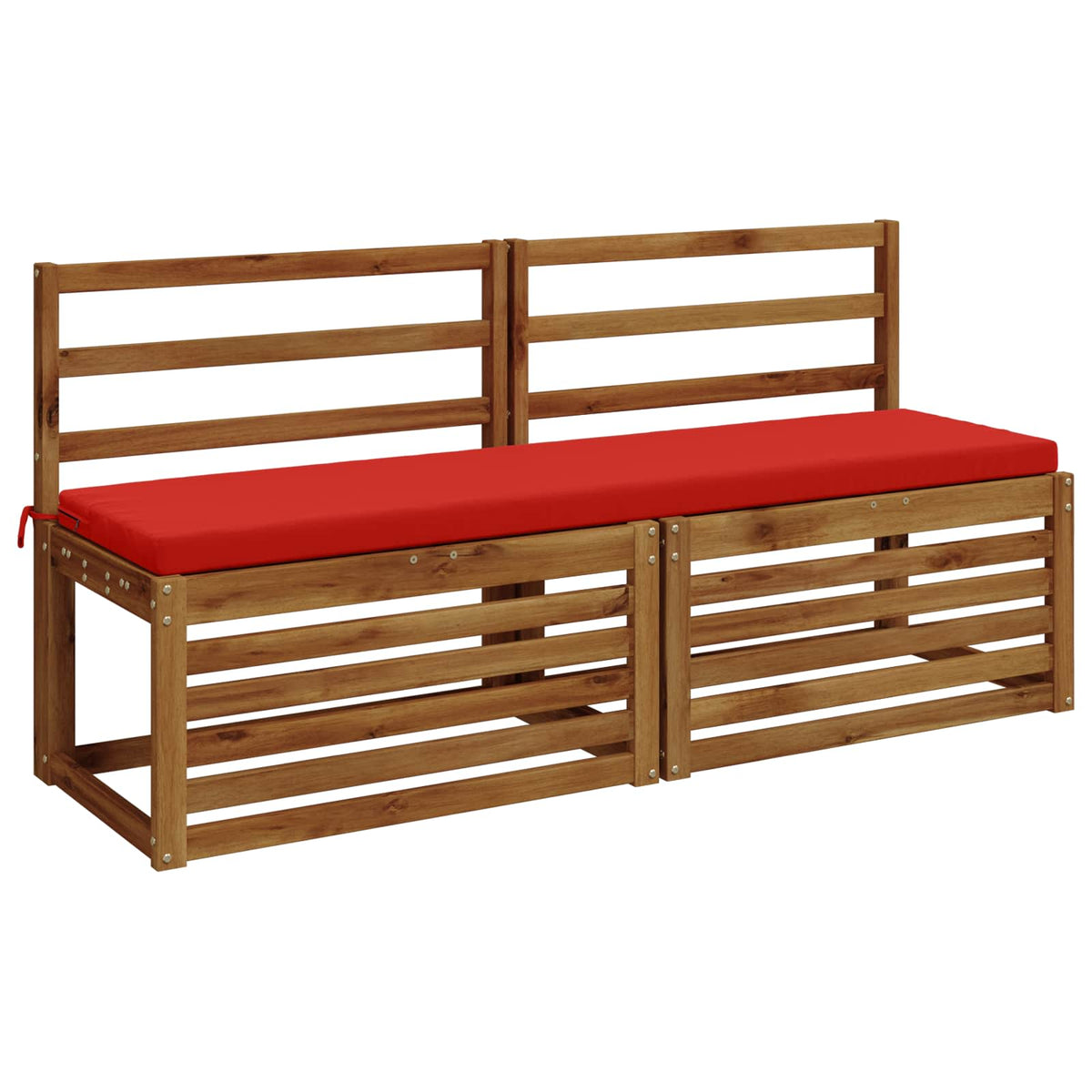 vidaXL 2-Piece Bench Cushions SOEST 2 pcs 100% Polyester Red